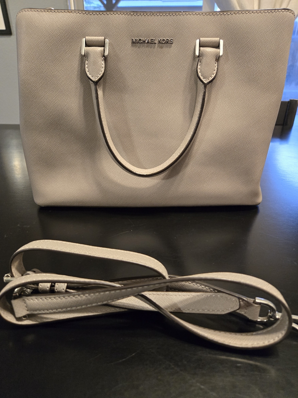 Michael Kors Women's Saffiano Leather Tote Bag in Taupe